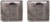 Set of 2 Metal-Plated King Size Cigarette Case & Stash Box