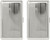 Set of 2 Metal-Plated 120s Cigarette Case & Stash Box