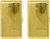 Set of 2 Metal-Plated 120s Cigarette Case & Stash Box