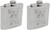 Set of 2 Classic Stainless Steel Pocket Hip Flasks