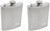 Set of 2 Classic Stainless Steel Pocket Hip Flasks