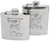 6oz King of Clubs | Set of 2 Classic Stainless Steel Pocket Hip Flasks