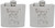 6oz King of Clubs | Set of 2 Classic Stainless Steel Pocket Hip Flasks