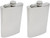 Set of 2 Lightweight Stainless Steel Pocket Hip Flasks
