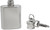1oz Obround Keychain Flask | Set of 2 Stainless Steel Hip Flasks