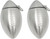 6oz Football-Shaped Keychain Flask | Set of 2 Stainless Steel Hip Flasks