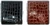 Crocodile Pattern Leather  | Set of Two Metal-Plated 84mm Cigarette Case