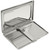 Silver Lines | Set of 2 Metal-Plated 120s Compact Cigarette Case With Built-in Mirror