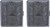 Victorian Scroll Pattern | Set of 2 Metal-Plated 100mm Cigarette Case