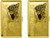 Victorian Scroll Pattern | Set of 2 Metal-Plated 120mm Cigarette Case