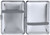 Silver Sun Border | Set of 2  Metal-Plated Compact 84mm Cigarette Case With Elastic Bands