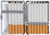 Silver Sun Border | Set of 2  Metal-Plated Compact 84mm Cigarette Case With Elastic Bands