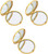 Round Compact Mirror | Set of 3 Double Sided With Reflective Finish