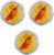 Round | Set of 3 Double Sided Compact Mirror With Vintage Insert
