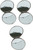 Victorian Pattern | Set of 3 Double Sided Compact Mirror
