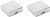 Silver Waffle | Set of 2 Square-Shaped Pill Boxes With 1 Compartment