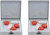 Silver Shimmer | Set of 2 Square-Shaped Pill Boxes With 1 Compartment