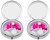 Faux Leather | Set of 2 Round Pill Boxes With 3 Compartments