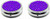 Gemstones | Set of 2 Round Pill Boxes With 3 Compartments