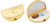 Gold Heart | Set of 2 Semicircle-shaped Compact Pill Boxes With 2 Compartments
