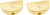 Gold Heart | Set of 2 Semicircle-shaped Compact Pill Boxes With 2 Compartments