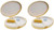 Gold Arrows | Set of 2 Oval-Shaped Pill Boxes With 2 Compartments