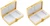 P1400 G - Butterflies Rectangular-shaped Pill Boxes With 2 Compartments