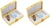 P1400 G - Butterflies Rectangular-shaped Pill Boxes With 2 Compartments