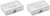 Silver Gift Bow | Set of 2 Rectangular-shaped Pill Boxes With 2 Compartments