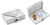 Silver Diamond Gem | Set of 2 Rectangular-shaped Pill Boxes With 2 Compartments
