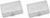 Silver Vintage Car | Set of 2 Rectangular-shaped Pill Boxes With 2 Compartments