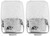 Silver Curved Edges | Set of 2 Rectangular-shaped Pill Boxes With 2 Compartments