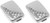 Silver Curved Edges | Set of 2 Rectangular-shaped Pill Boxes With 2 Compartments