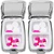 P5062E 40 - Pattern Designs Rectangular-shaped Pill Boxes With 2 Compartments