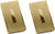 Cross Pattern | Set of 2 Chrome-Plated Stainless Steel Money Clips