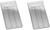 Wavy Lines | Set of 2 Chrome-Plated Stainless Steel Money Clips