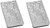 Vintage Victorian Scroll | Set of 2 Chrome-Plated Stainless Steel Money Clips