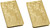 Vintage Victorian Scroll | Set of 2 Chrome-Plated Stainless Steel Money Clips