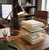 2 or 4-Tier Gold Stackable Desk Organizer Tray Set | W 9.75" X L 12"