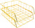 2 or 4-Tier Gold Stackable Desk Organizer Tray Set | W 9.75" X L 12"
