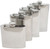 Reflective Mirror Finish | Set of 2  Lightweight Stainless Steel Pocket Hip Flasks
