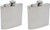 Reflective Mirror Finish | Set of 2  Lightweight Stainless Steel Pocket Hip Flasks