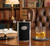 8oz Silver & Black | Set of 2 Stainless Steel Pocket Hip Flasks Wrapped in Faux Leather
