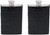 4oz Crocodile | Set of 2 Stainless Steel Pocket Hip Flasks Wrapped in Faux Leather