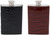 4oz Crocodile | Set of 2 Stainless Steel Pocket Hip Flasks Wrapped in Faux Leather