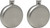 5oz Brushed Silver | Set of 2 Round Stainless Steel Pocket Hip Flasks