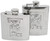 King of Clubs | Set of 2 Classic Stainless Steel Pocket Hip Flasks