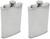 8oz Honeycomb Print | Set of 2 Classic Stainless Steel Pocket Hip Flasks