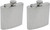 6oz Victorian Scroll | Set of 2 Classic Stainless Steel Pocket Hip Flasks