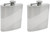 8oz Retro | Set of 2 Classic Stainless Steel Pocket Hip Flasks